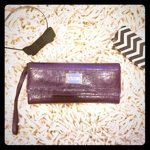 Kenneth Cole purple wristlet EUC!